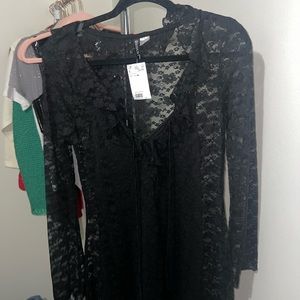 Lacey black dress